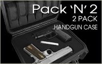 Pack N 2 Handgun Case