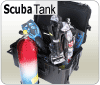 Scuba tank holder case
