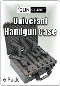 Universal 6 Pack Handgun Case
