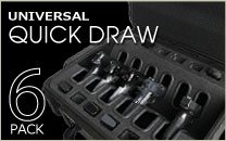 Quick Draw Universal 6 Pack Handgun Case