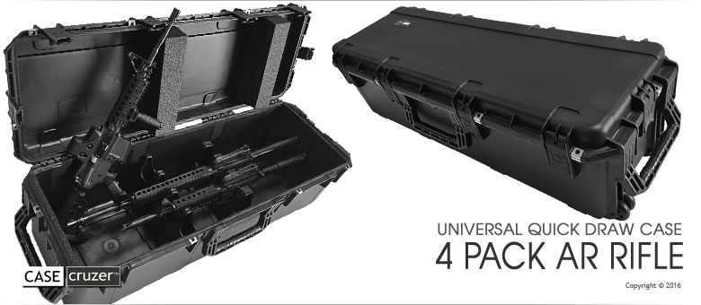 Multiple AR Rifle Case 4 Pack