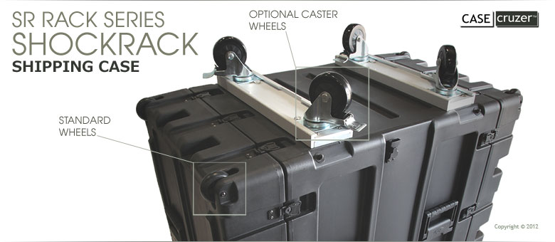 shockrack case with removable casters