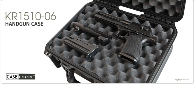 Handgun Case with Convoluted Foam
