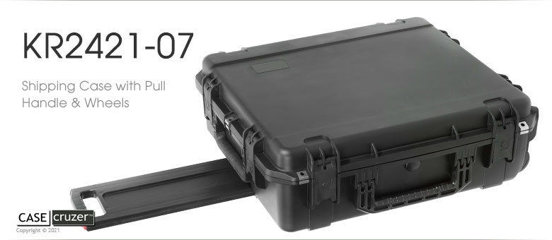 Shipping Case KR2421-07 with Pull Handle and Wheels